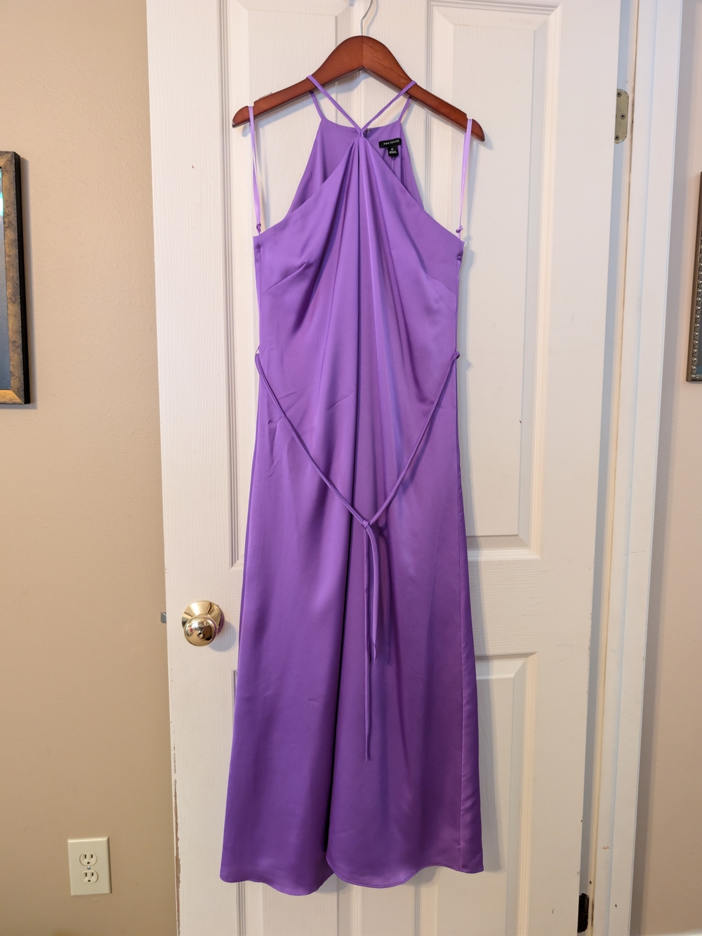 Ann Taylor Lavender Halter Maxi Dress